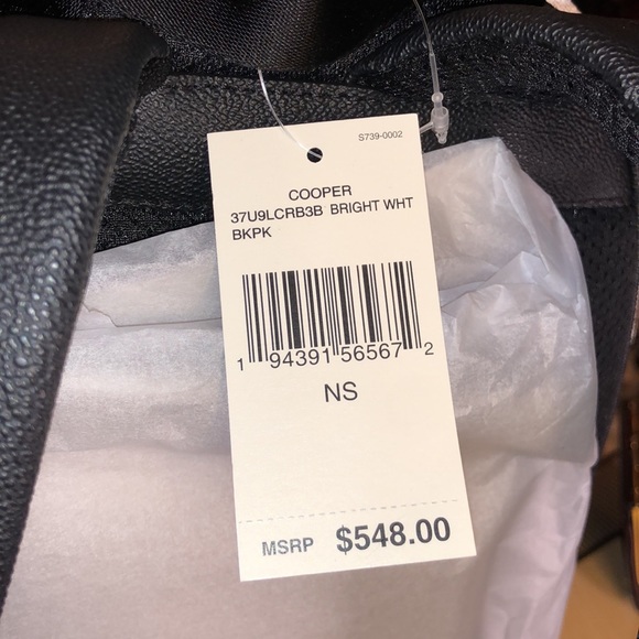 MICHAEL KORS COOPER BRIGHT WHITE BACKPACK NWT $548 MSRP - Picture 2 of 8